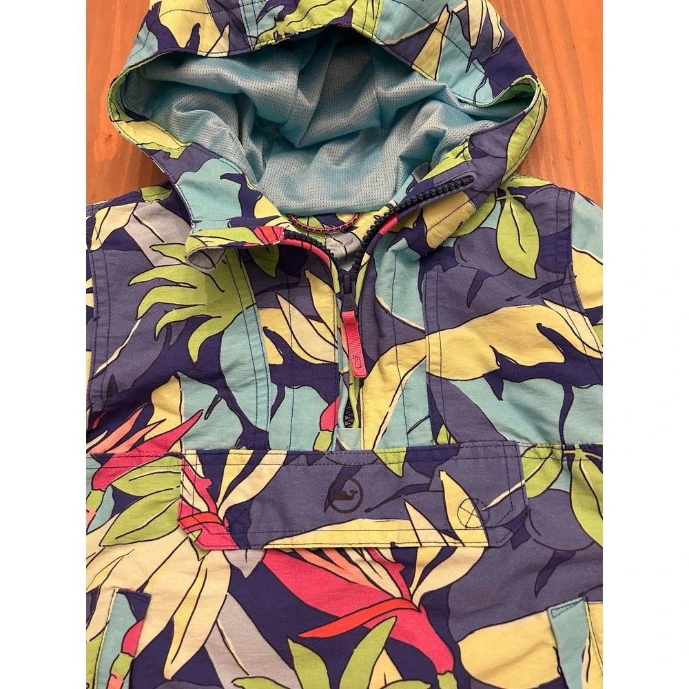 Cc25 Vineyard Vines La Palmerie Island‎ Anorak rain jacket sz 6 boys kids